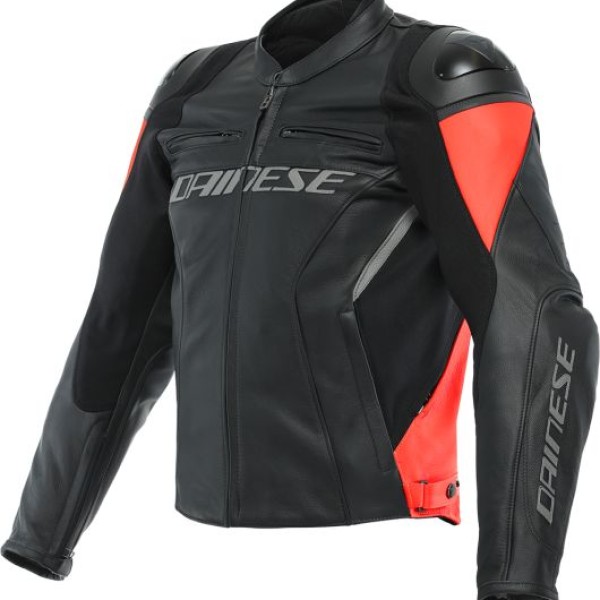 Dainese Dainese Racing 4 Leather Jacket Black/Flo